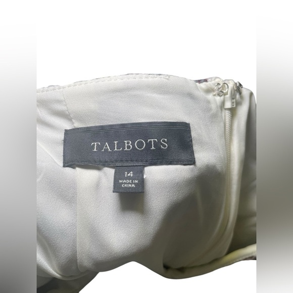 Talbots Wool Blend Houndstooth Mini Skirt Size 14 Brown Black Classic Fall - Picture 4 of 6